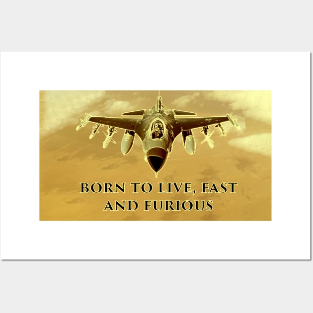 Fighter Jet Born s6h6 Wall Art by FasBytes